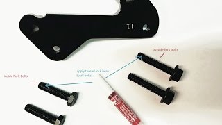 How to install CRF250L adapter bracket [upl. by Anauq]