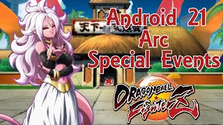 Dragon Ball FighterZ  All Special Events Android 21 Arc [upl. by Wilkison]