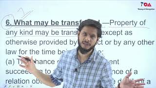 Section 6 Transfer of Property Act  What may be transferred [upl. by Horvitz559]