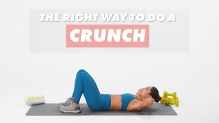 How To Do Crunches  The Right Way  WellGood [upl. by Ellatsyrc]