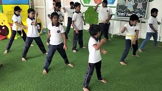 Karate class 💪🥋🥋 part 2 NEW HORIZON SCHOOL 🏫 [upl. by Aicirtan]