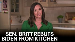 Republican Alabama Sen Katie Britt rebuts Bidens speech from kitchen table [upl. by Janerich]