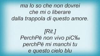 Alex Baroni  La Distanza Di Un Amore Lyrics [upl. by Mcintyre390]