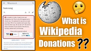 Why Wikipedia is Asking for Donation   Explained [upl. by Arimat498]