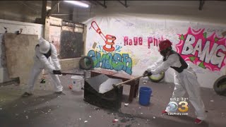 Rage Room Philly Offers Controlled Environment Where People Can Release Anger By Destroying Items [upl. by Trueblood]