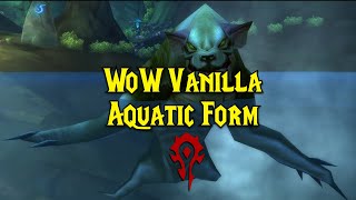 WoW Vanilla  Druid Quest  Aquatic Form Horde [upl. by Jaban920]