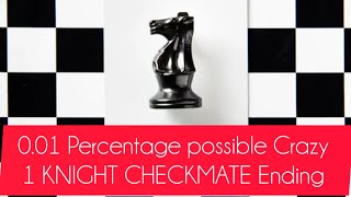 Check mate With 1 knight endgame chess Tricks [upl. by Drof607]