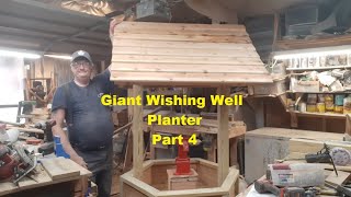 Giant Wishing Well Planter Part 4 [upl. by Akierdna]