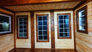 Finishing Touches  Inside the Cabin Addition  Dovetail Log Cabin [upl. by Crofoot917]