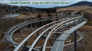 Super Coaster  vidéo dun tour de luge sur rail à SuperBesse [upl. by Lemahs706]