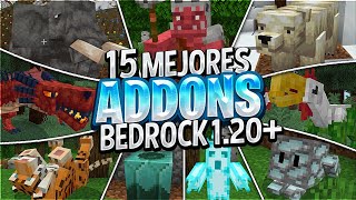 😯Top 15 MEJORES ADDONS SURVIVAL para MINECRAFT 120  12051 BedrockPE ADDONS MINECRAFT PE 120 [upl. by Yajnas]