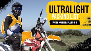 Die UltraleichtMotorradPackliste 🎒  Minimalist Edition ☑️ [upl. by Aubry]