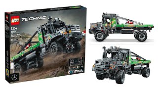 LEGO Technic 4x4 MercedesBenz Zetros Trial Truck Builds Itself Set 42129 [upl. by Atilegna293]