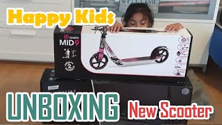 Unboxing new scooter  Oxelo Mid 9  Town 7XL [upl. by Ronyar]