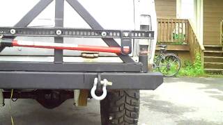 77 Jeep Cherokee Chief Rear Bumper and Spare Tire Swingout Update Pt 1 [upl. by Brucie]