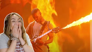 Dave  In The Fire ft Giggs Ghetts Meekz amp Fredo Live at The BRITs 2022 REACTION [upl. by Sproul]