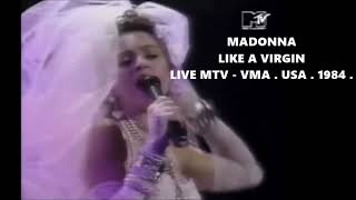 Madonna  Like a Virgin  Live MTV VMA USA  1984 [upl. by Adnolor]