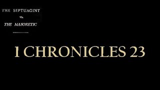 1 CHRONICLES 23 [upl. by Anemij]