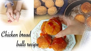 chicken bread balls recipe  lunch box recipe  chicken bread ball ammifood chickenbreadballs [upl. by Haletky462]