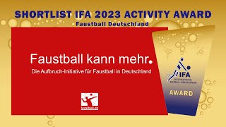 IFA 2023 AWARD nominee Faustball Deutschland [upl. by Remsen140]