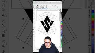 Criando logo V  S vs sv logotipo logomarca logotype logocreation corel coreldraw [upl. by Kaliope]