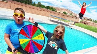 Mystery Wheel Swimming Pool Challenge [upl. by Alwin466]