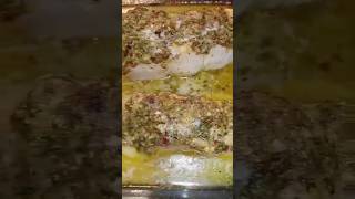 Lemon Garlic Butter and Parsley Baked Cod Loin with Spinach [upl. by Ellery556]