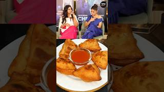 SHREYA amp SUNIDHIs Favourite SAMOSA Recipe 😍❤️ shorts samosa shreyaghoshal sunidhichauhan food [upl. by Yokoyama]