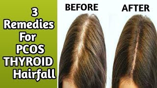 3 Home Remedies for hair fall hairfall due to PCOS pcod and thyroidRachna Reviews [upl. by Bein]