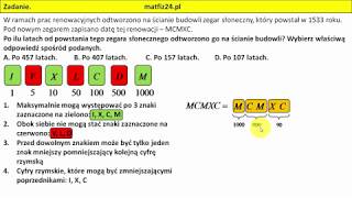 Zadanie 2 Cyfry liczby rzymskie  MatFiz24pl [upl. by Edana]