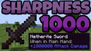 How To Get a 1000 Damage Sword in Minecraft 120 Sharpness 1000 [upl. by Colvert]