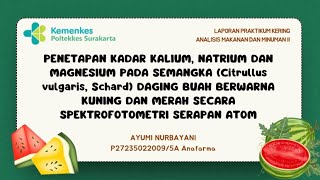 Tugas Praktikum Kering AMAMI 2Identifikasi Mineral Pada Pangan [upl. by Osy]