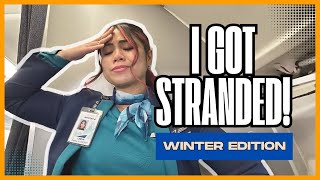 What it’s like flying during winter season in Canada  lifeofaflightattendant flightattendantvlog [upl. by Tilla461]