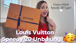 LOUIS VUITTON SPEEDY 20 UNBOXING 🎁 Another Speedy to my collection [upl. by Afatsom]