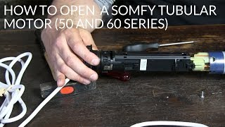 How to open a Somfy motor of the 50 and 60 series [upl. by Nnaegroeg760]