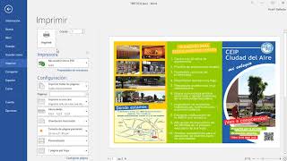 CÓMO IMPRIMIR UN TRÍPTICO EN WORD [upl. by Asilec]
