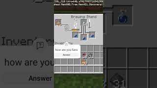 regeneration potion in Minecraft make and how are you [upl. by Enilhtak805]