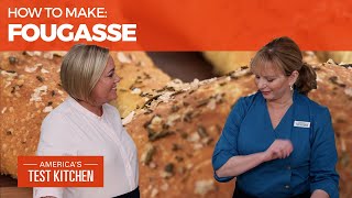 How to Make Rustic French Fougasse Bread [upl. by Notned]