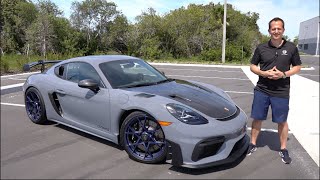 Is the 2024 Porsche Cayman GT4 RS the KING of high performance sports cars [upl. by Adnovoj]