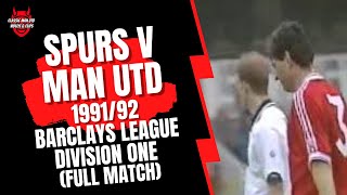 Spurs v Man Utd 199192 Barclays League Division One Full Match [upl. by Boyse]