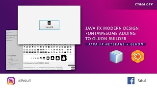 Java FX Modern Design Adding Fontawesome To Gluon Builder [upl. by Guss328]