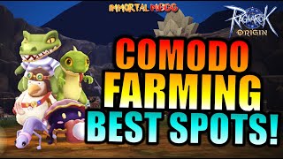 COMODO BEST FARMING SPOTS  RAGNAROK ORIGIN [upl. by Leckie]