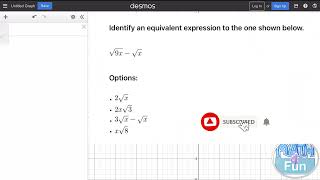 Simplifying Expressions with Desmos Graphing Calculator [upl. by Enitsyrhc]