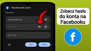 Jak zobaczyć swoje hasło na Facebooku 2024  Zobacz aktualne hasło [upl. by Noellyn265]