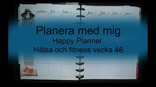 Planera med mig Happy Planner Hälsa och fitness vecka 46 [upl. by Parette]