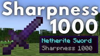 How To Get a SHARPNESS 1000 SWORD in Minecraft 121 [upl. by Carlynne]