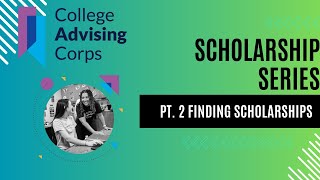 Scholarship Series Pt 2  Finding Scholarships [upl. by Oinafipe584]