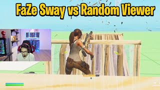 FaZe Sway vs Random Viewer 1v1 Buildfights [upl. by Bailey]