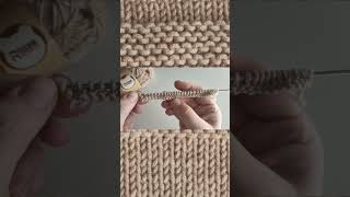 Lavorare Maglie a Diritto Punto Legaccio Garter Stitch Knitting Tutorial [upl. by Harry]