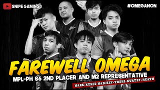 FAREWELL OMEGA ESPORTS MPLPH SEASON 6 2nd Placer and M2 Representative [upl. by Leak]